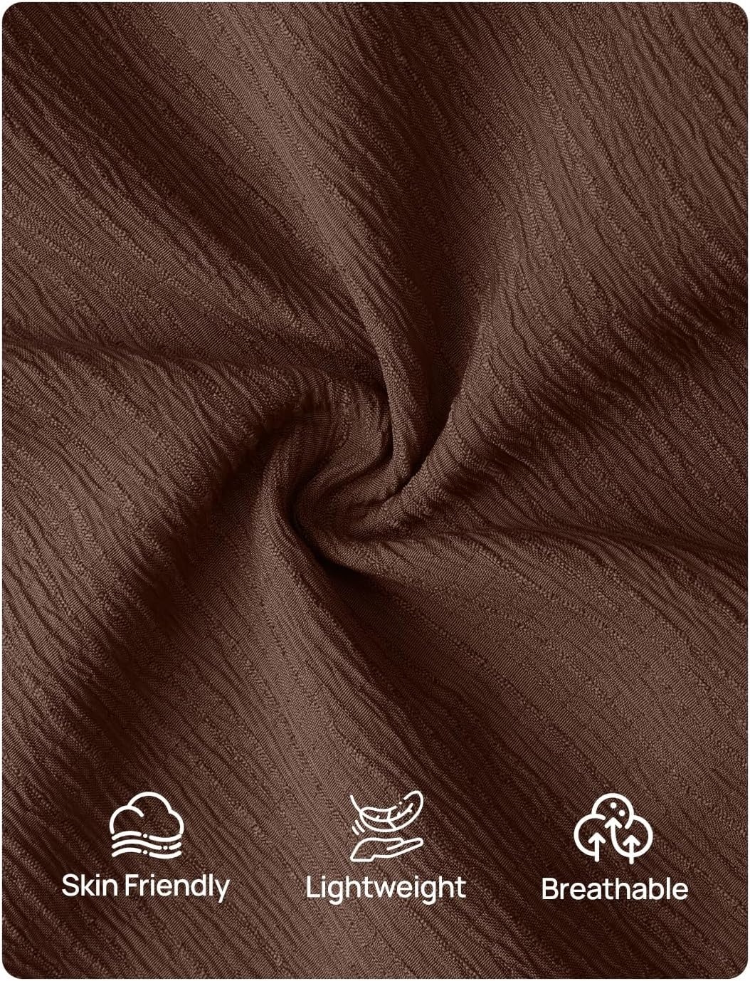 image:imageZESICA Womens Summer Beach Vacation Shorts 2026 Cute Elastic Drawstring Waist Lace Trim Wide Leg Shorts with PocketsBrown