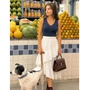 ZESICA Womens Sleeveless Tank Tops 2026 V Neck Ribbed Knit Shirts Summer Casual Cute Y2K Sweater Vest(Navy)