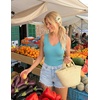 ZESICA Womens Sleeveless Tank Tops 2026 V Neck Ribbed Knit Shirts Summer Casual Cute Y2K Sweater Vest(Sage)