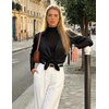 ZESICA Women’s Mesh Sheer Turtleneck Long Sleeve Shirts | See Through Fitted Blouses, Sexy Cute T-Shirts, Going Out Tops, Date Night Party Clubwear Shirts, 2026 Fall Layering Outfits(Black)