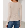 ZESICA Womens Fall Long Sleeve Peplum Business Casual Tops | Boat Neck, Asymmetrical Tunic Blouse, Comfy Soft Fabric, Work Ofiice Outfits, Fashion Trendy Clothes(Apricot)