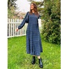 ZESICA Women’s Long Sleeve Swiss Dot Maxi Wedding Guest Dresses | Flowy A Line Boho Long Dress, Elegant Cocktail Party Holiday Church Dresses, Bridal Shower Going Out Clothes 2026(Dusty Blue)