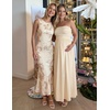 ZESICA Women’s Floral Mesh Slit Bodycon Wedding Guest Cocktail Midi Dress | 2026 Summer Sleeveless Semi Formal Party Elegant Bridal Shower Bridesmaid Sexy Prom Beach Vacation Birthday Dresses(Almond)