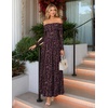 ZESICA Womens 2026 Fall Floral Wedding Guest Off the Shoulder Maxi Dresses | Long Sleeve, Soft Mesh Fabric Lined, A Line Flowy, High Waisted, Wedding Guest, Cocktail Party, Formal Elegant, Long Dress(Tanpurple)