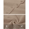 ZESICA Women’s Sleeveless Long Cardigan Sweaters 2026 Summer V Neck Oversized Button Knit Duster Vest Top Beach Cover Up(Khaki)