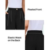 ZESICA Womens Wide Leg Dress Pants 2026 High Waisted Work Palazzo Pants Office Business Casual Flowy Trousers Slacks(Black)