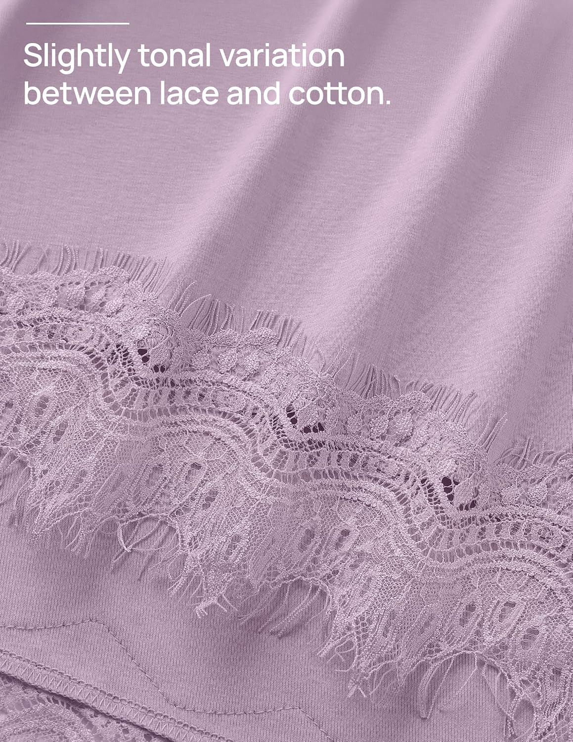 image:imageZESICA Womens Summer Oversized TShirts Asymmetrical Lace Going Out TopsDusty Purple