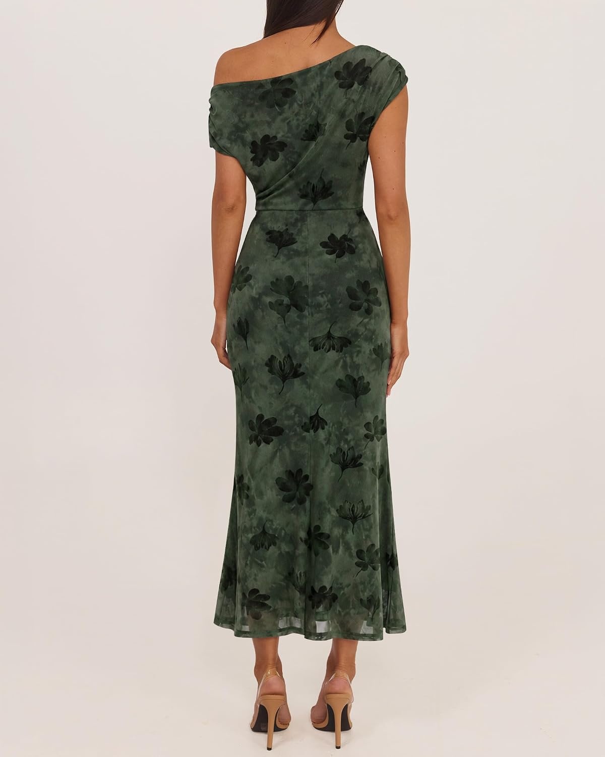 image:imageZESICA Womens Off Shoulder Floral Formal Cocktail Wedding Guest Long DressGreen