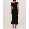 ZESICA Women’s Off Shoulder Floral Formal Cocktail Wedding Guest Long Dress(Black)