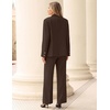 ZESICA Women’s Suits 2 Piece Sets Business Casual Work Outfits(Coffee)