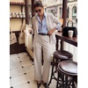 ZESICA Women’s Suits 2 Piece Sets Business Casual Work Outfits(Greyapricot)