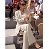 ZESICA Women’s Suits 2 Piece Sets Business Casual Work Outfits(Greyapricot)