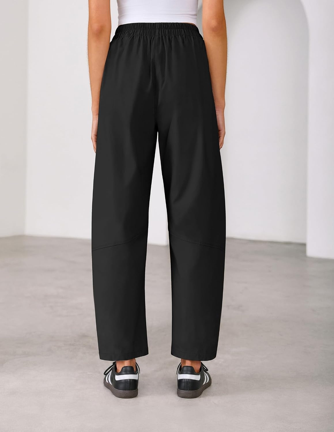image:imageZESICA Womens Barrel Travel Pants with PocketsBlack