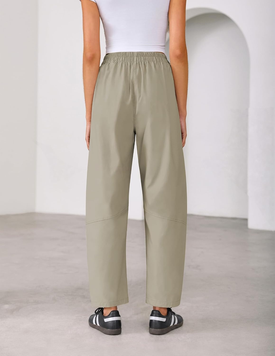 image:imageZESICA Womens Barrel Travel Pants with PocketsStone
