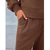 ZESICA Two Piece Sets for Women Matching Lounge Set Fall Outfits(Brown)