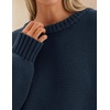 ZESICA Womens 2026 Fall Long Sleeve Crewneck Oversized Chunky Sweaters(Navy)
