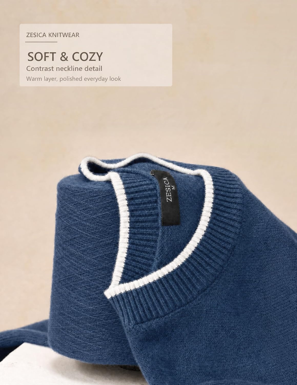 image:imageZESICA Oversized Sweaters for Women 2026 Fall Trendy Pullover TopsRoyal Blue