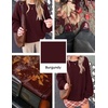 ZESICA Oversized Sweaters for Women 2026 Fall Trendy Pullover Tops(Burgundy)