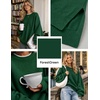 ZESICA Oversized Sweaters for Women 2026 Fall Trendy Pullover Tops(Forest Green)