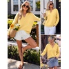 ZESICA Women’s Fall Winter Cozy Sweaters V Neck Loose Warm Pullover Tops(Butter Yellow)