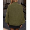 ZESICA Women’s Fall Winter Long Sleeve Turtleneck Oversized Sweaters(Green)