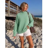 ZESICA Women’s Fall Winter Long Sleeve Turtleneck Oversized Sweaters(Light Green)