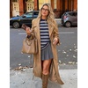 ZESICA Womens Striped Oversized Fall Long Sleeve T-Shirts Y2K Going Out Top(Navy)