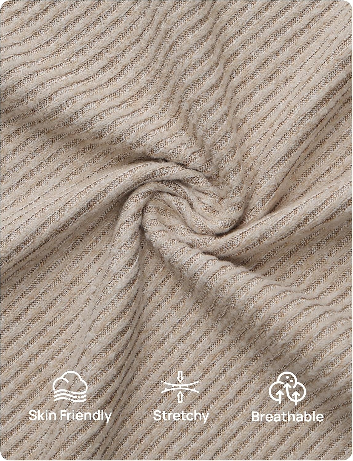 image:imageZESICA Womens 2026 Fall Long Sleeve Mock Neck Tops Going Out Knit ShirtsLight Khaki