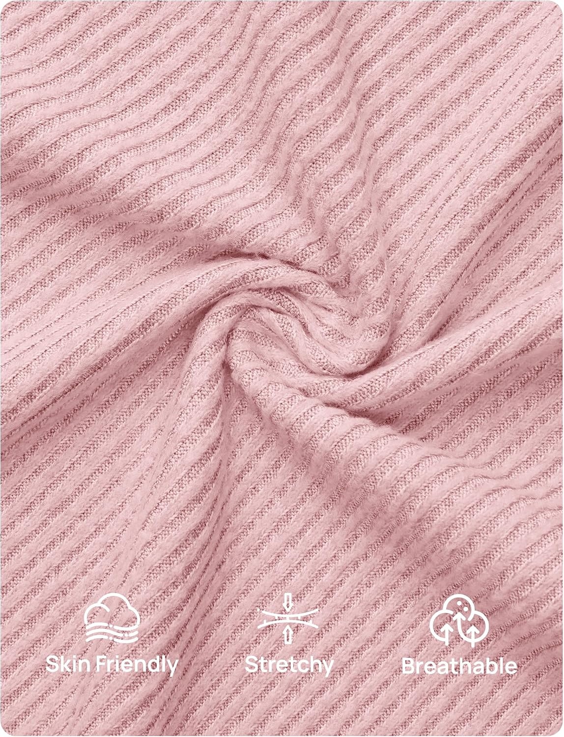 image:imageZESICA Womens 2026 Fall Long Sleeve Mock Neck Tops Going Out Knit ShirtsSakura Pink
