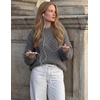 ZESICA Womens 2026 Fall Oversized Chunky Cable Knit Tunic Sweaters(Gray)