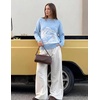 ZESICA Women’s 2026 Fall Winter Crewneck Oversized Printed Sweaters(Blue)