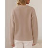 ZESICA Women’s 2026 Fall Winter Crewneck Oversized Printed Sweaters(Sand)