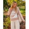 ZESICA Women’s 2026 Fall Winter Crewneck Oversized Printed Sweaters(Sand)