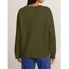 ZESICA Women’s Fall Floral Oversized Sweaters 2026 Cozy Pullover Tops(Armygreen)