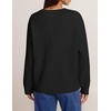 ZESICA Women’s Fall Floral Oversized Sweaters 2026 Cozy Pullover Tops(Black)