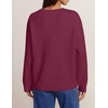 ZESICA Women’s Fall Floral Oversized Sweaters 2026 Cozy Pullover Tops(Plum)