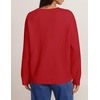 ZESICA Women’s Fall Floral Oversized Sweaters 2026 Cozy Pullover Tops(Red)