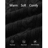 ZESICA Women’s Fall Sweaters Oversized Mock Neck Cable Knit Outfits(Black)