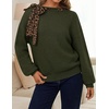 ZESICA Women’s Fall Winter Cute Bow Tie Oversized Sweaters(Armygreen)