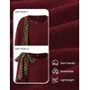 ZESICA Women’s Fall Winter Cute Bow Tie Oversized Sweaters(Wine)