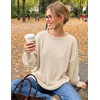 ZESICA Women’s Fall Winter Long Sleeve Casual Oversized Sweaters(Apricot)