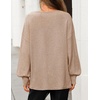 ZESICA Women’s Fall Winter Long Sleeve Casual Oversized Sweaters(Khaki)