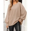 ZESICA Women’s Fall Winter Long Sleeve Casual Oversized Sweaters(Khaki)