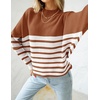ZESICA Women’s Fall Winter Turtleneck Long Batwing Sleeve Sweaters(Brown)