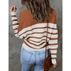 ZESICA Women’s Fall Winter Turtleneck Long Batwing Sleeve Sweaters(Brown)