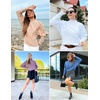 ZESICA Women’s Fall Winter Turtleneck Long Batwing Sleeve Sweaters(Dustyblue)