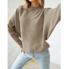 ZESICA Women’s Fall Winter Turtleneck Long Batwing Sleeve Sweaters(Khaki)