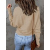 ZESICA Women’s Fall Winter Turtleneck Long Batwing Sleeve Sweaters(Oatmeal)