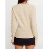 ZESICA Women’s Fall Zipper Pullover Sweaters 2026 Cozy Ribbed Knit Tops(Apricot)