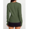 ZESICA Women’s Fall Zipper Pullover Sweaters 2026 Cozy Ribbed Knit Tops(Armygreen)